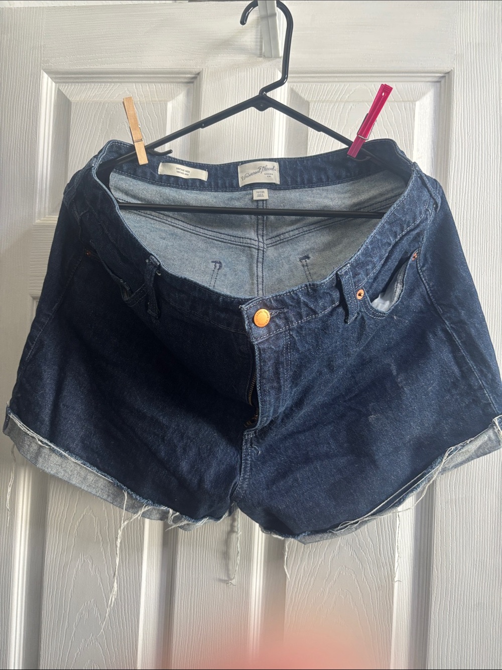 Universal Thread Dark Indigo Roll-Cuff Denim Shorts